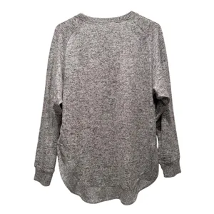 NWT Boxercraft Women's Gray‎ Boise State Broncos Oversized Cuddle Sweatshirt M thumbnail 2