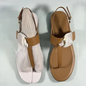 Naturalizer Size-10M Womens Taylor T-Strap Slingback Flat Sandal Tan Leather‎ thumbnail 9