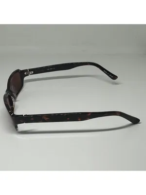 Lido West Babe Tortoise Shell Rectangular Prescription Sunglasses Frames Brown thumbnail 4