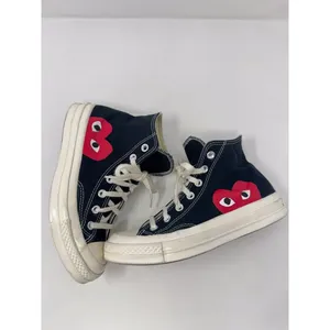 Comme Des Garcons PLAY x Converse Unisex Chuck Taylor Sneaker Men 5.5 Women 7.5 thumbnail 3