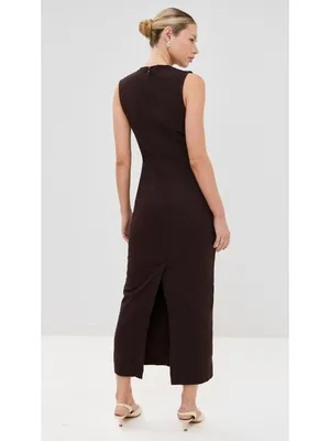 NWT Reformation Kendi Denim Midi in Washed Black Sleeveless Stretch Dress 10 thumbnail 13