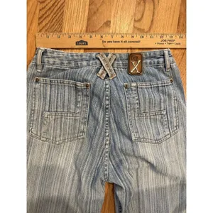 GX Know Who‎ You Are Jeans 7/8 Baggy Wide Leg Skater Y2K Gwen Stefani thumbnail 6