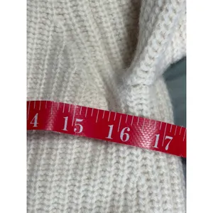 Theory Womens Wool Cashmere Ribbed Knit Crewneck Sweater‎ Cream Ivory Size M thumbnail 7