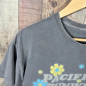 PacSun Grey Floral Pacific Sunwear Los Angeles Graphic Retro T-Shirt Large thumbnail 4