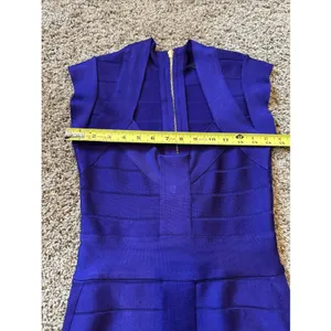 Akira Soft Glam Midi Purple Bandage Dress Size Small NWOT Homecoming Wedding thumbnail 4