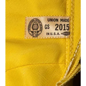 Vintage 1960s Yellow Turban Hat Pleated Mod Bow Back Union Made USA Retro Women thumbnail 4