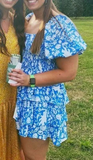 Entro Blue And White Romper thumbnail 1