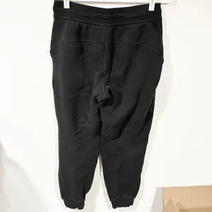 Lululemon Black Fleece Lined Athletic Jogger Sweatpants Drawstring Size 8 thumbnail 4