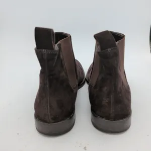 Jenni Kayne Dark Brown Suede Chelsea Boots Made in Italy Size 38.5 Almond Toe thumbnail 4