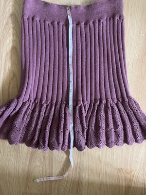Free People Mauve Knit Skirt thumbnail 4