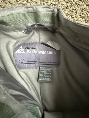 K2 Snowboard grey snow pants waterproof thumbnail 5