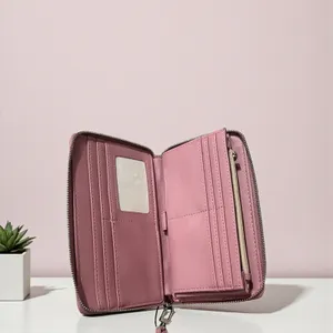 Steve Madden Pink Zip Around Wallet Wristlet Card Holder‎ Clutch thumbnail 5