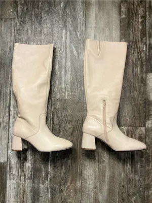 NWOB Seychelles Beige Knee High Block Heel Boots Size 10 thumbnail 13