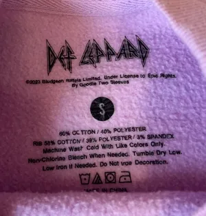 Def Leppard Purple  Sweatshirt thumbnail 5