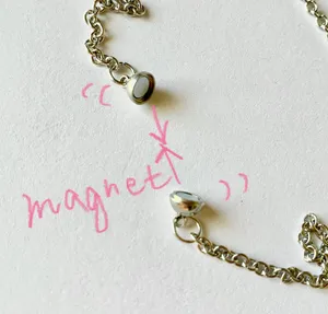 y2k Kawaii grunge style stainless steel chain necklace🎲👼⭐️🌀 thumbnail 3