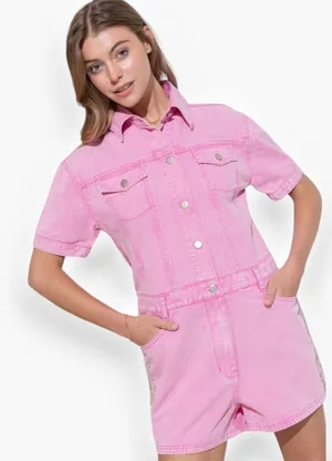 Le lis Pink Cowgirl Romper thumbnail 1