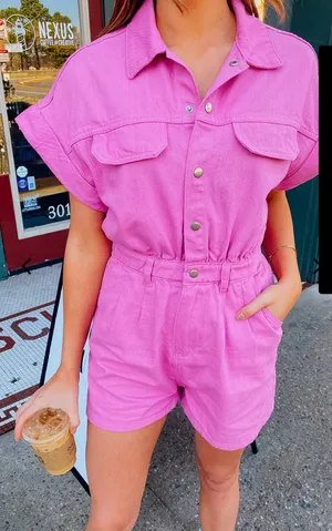 idem Ditto Denim Utility Romper thumbnail 2