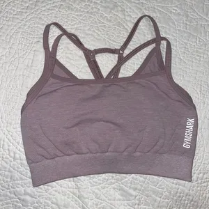 Gymshark Adapt Marl Seamless Sports Bra - Light Purple thumbnail 4