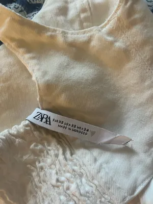 ZARA White Denim Cut-Out Dress thumbnail 3