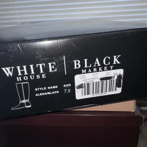 White House‎ Black Market Alexa Tall Boot High Zip Leather Riding Womens 7.5 thumbnail 10