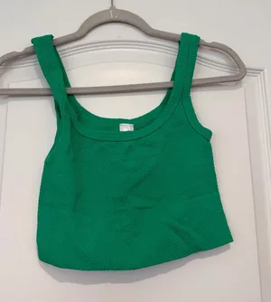 Green NIKIBIKI Top Tank Cropped thumbnail 1