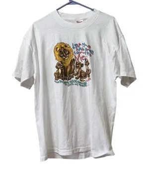 Vintage 90's Religous T‎ Let Tge Little Ones Come To Me Bible quote T shirt 90's thumbnail 1
