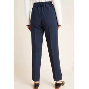 Anthropologie Marin Navy Copley Tapered Pull On Trouser Pants Size Small Preppy thumbnail 17