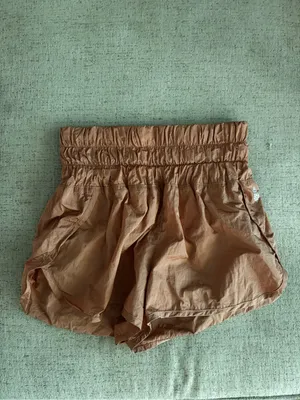 Free People Movement Size M Burnt Orange The Way Home High Rise Athletic Shorts thumbnail 3