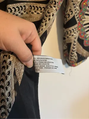 Anthropologie Tulle Black & Multicolor Piano Circle Mosaic Print Dress thumbnail 5