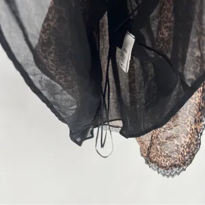 1. State Chiffon Leopard Animal Print Lace Cami Y2K‎ Mob Wife thumbnail 6