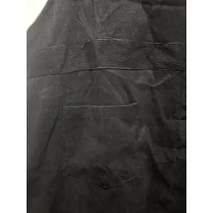 Overall Dress Pocket Black Corduroy Size 2X Front And Back Pockets Midi Teacher thumbnail 6