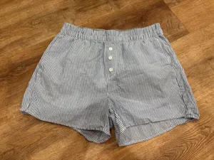 No Boundaries blue striped shorts  thumbnail 3