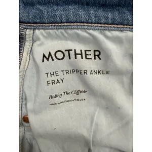 Mother Tripper Ankle Fray Jeans Womens 32 Blue Distressed Raw Hem Bohemian thumbnail 12