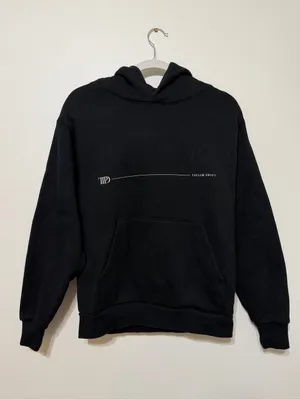 Taylor Swift TTPD The Tortured Poets Department Hoodie Black Small Graphic thumbnail 2