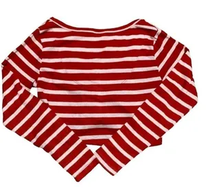 Women's New Colsie red striped cropped pajama lounge set size xl thumbnail 7