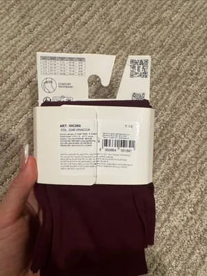 Calzedonia Soft Comfort Tights — Burgundy size small thumbnail 2