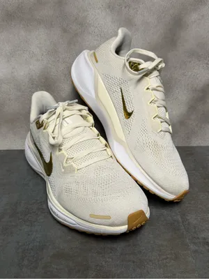 Nike Air Zoom Pegasus 41 Women's Running Shoes Light Pumice Metallic Gold Size 9 thumbnail 15