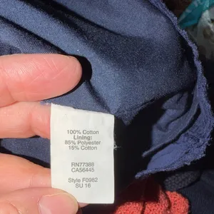 J. Crew 100% Cotton Navy Mini Dress thumbnail 12