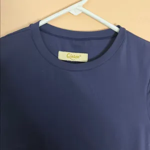 Classic Crewneck Short Sleeve Tee in Navy thumbnail 4
