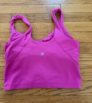 lululemon athletica Hot Pink Sports Bra size 6 EUC thumbnail 1