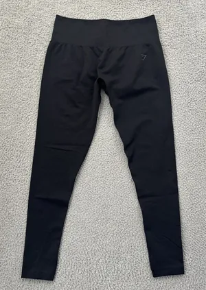 Gymshark Soft Sculpt Leggings Black Athletic Athleisure Gym Women's Large thumbnail 1