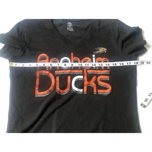 ANAHEIM DUCKS womens black T-SHIRT sz M thumbnail 3