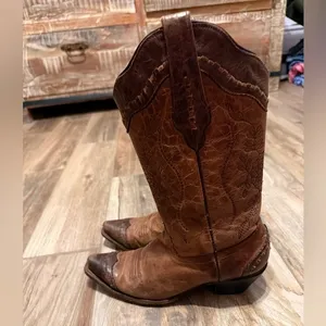Corral Women's Brown Embroidered Floral Western Cowgirl Boots thumbnail 4