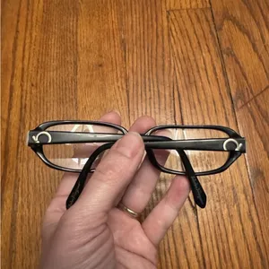 Salvatore Ferragamo FRAMES EYEGLASSES Glasses Black Silver Luxury VTG #2570 135 thumbnail 4