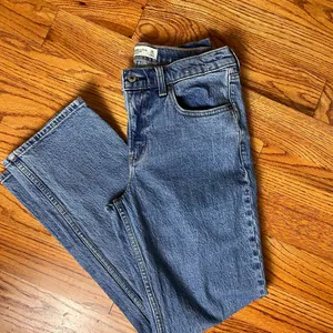 Abercrombie & Fitch Blue Straight Leg Mid Rise Jeans thumbnail 2