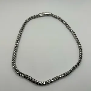 Pandora Stainless Steel 6mm Franco Link Necklace 20 Inch New Waterproof Hyperallergenic thumbnail 2