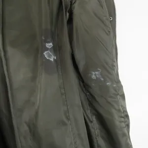 Ralph Lauren Women's Olive Green Long Puffer Coat Fur Hood Medium Down Filled thumbnail 10