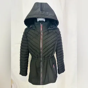 Tommy Hilfiger Women’s Black Quilted Hooded Jacket thumbnail 4