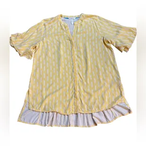 Matilda Jane‎ Golden Hour Boho Cheerful High Low Blouse Sz M thumbnail 5