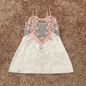 Y2K Pink Fairy Coquette Dollette Feminine Romantic Mesh Lace Dainty Mini Slip M thumbnail 2